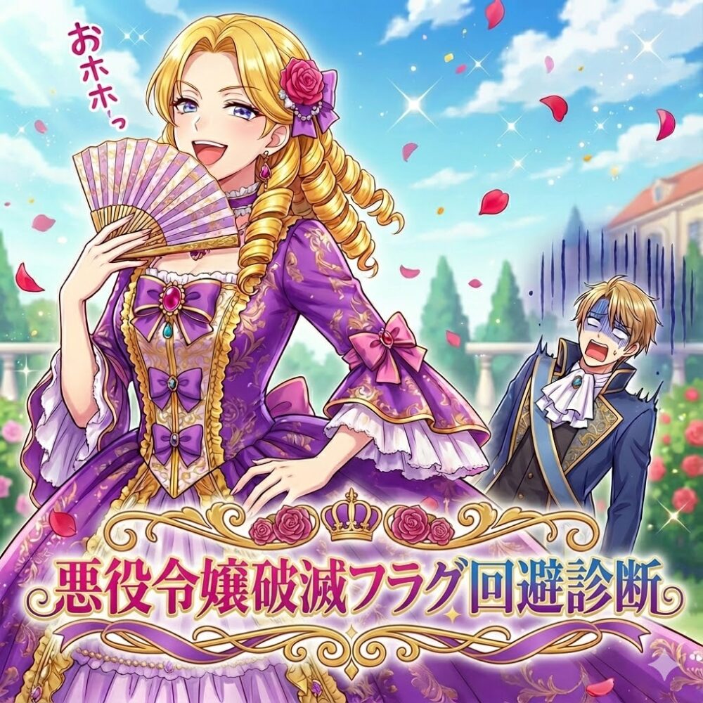 【悪役令嬢破滅フラグ回避診断】断罪イベントを回避して国を乗っ取れ！AIプロンプト付