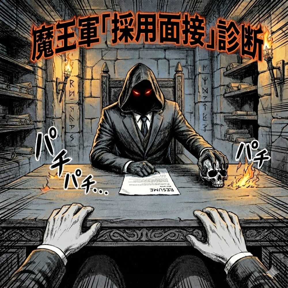 【魔王軍「採用面接」診断】人間界に疲れたあなたへ。闇の適職診断＆AIロールプレイ
