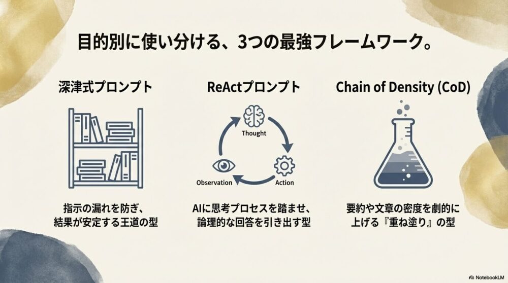 コピペで使える！3つの最強フレームワーク（型）