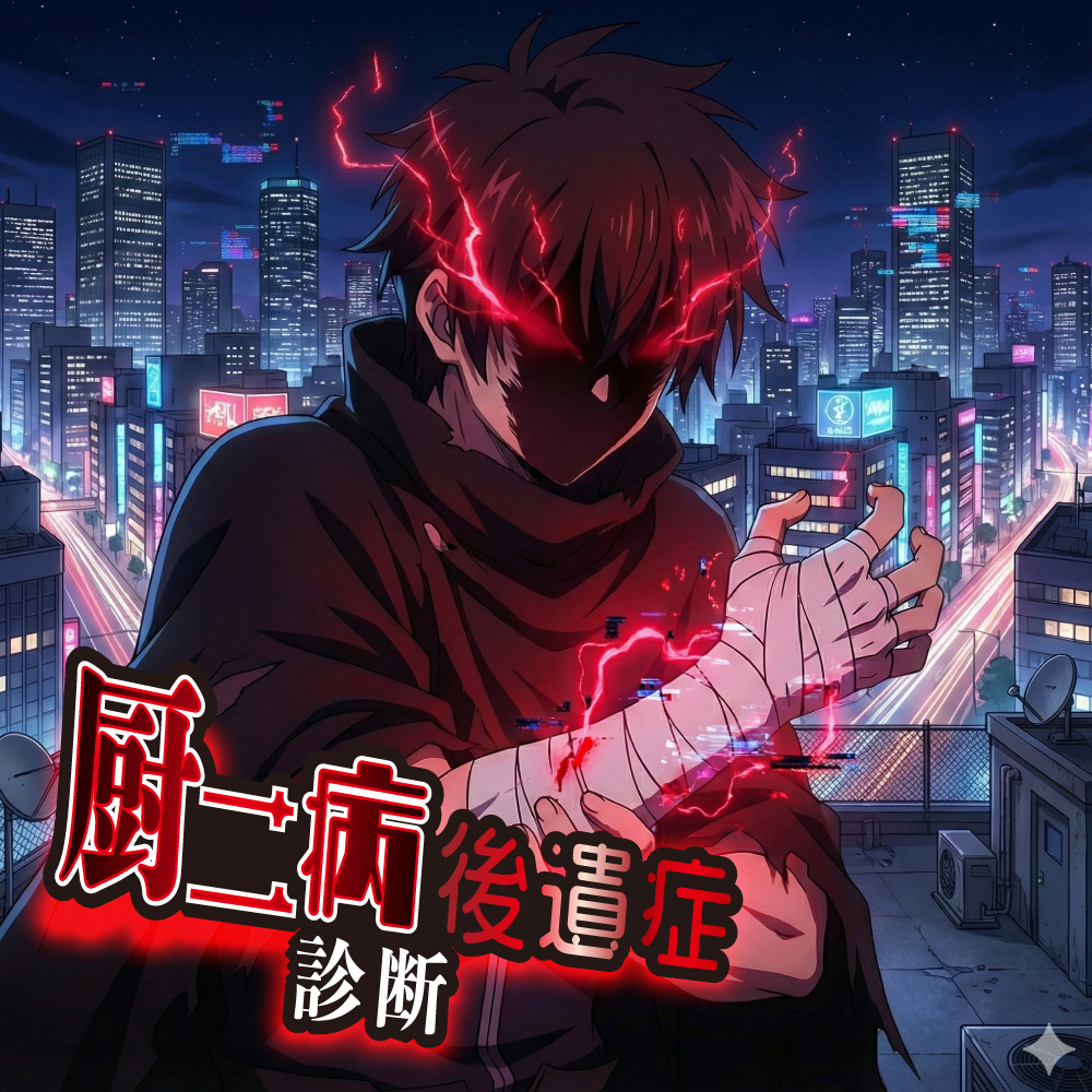 「厨二病」後遺症診断～封印されたはずの黒歴史が今、AIに解き放たれる～