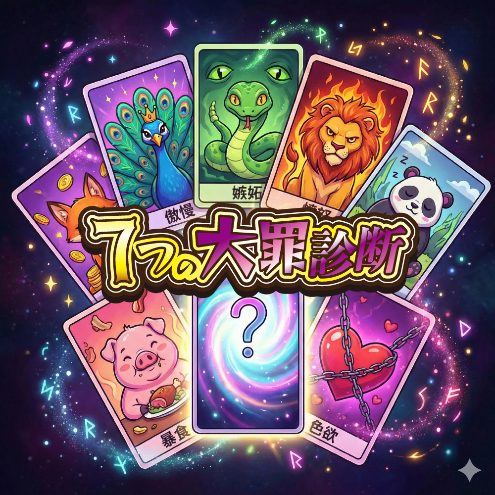 【7つの大罪診断】あなたの心に潜む煩悩は？AIが暴く「今すぐ卒業すべきこと」