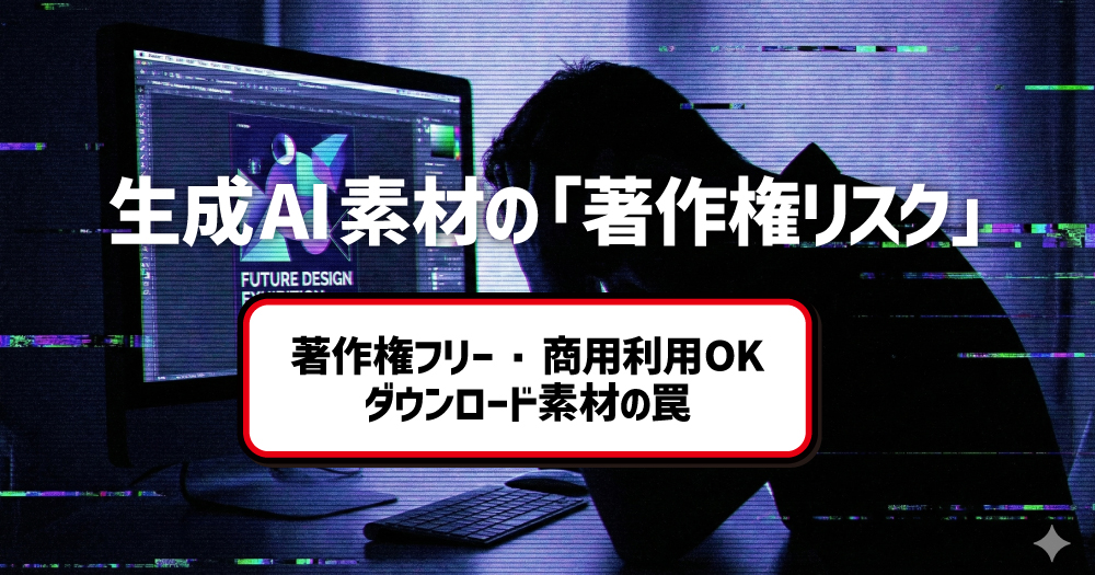 「商用OK」の落とし穴。デザイナーと発注者が今知るべき、生成AI素材の著作権リスクと防衛策
