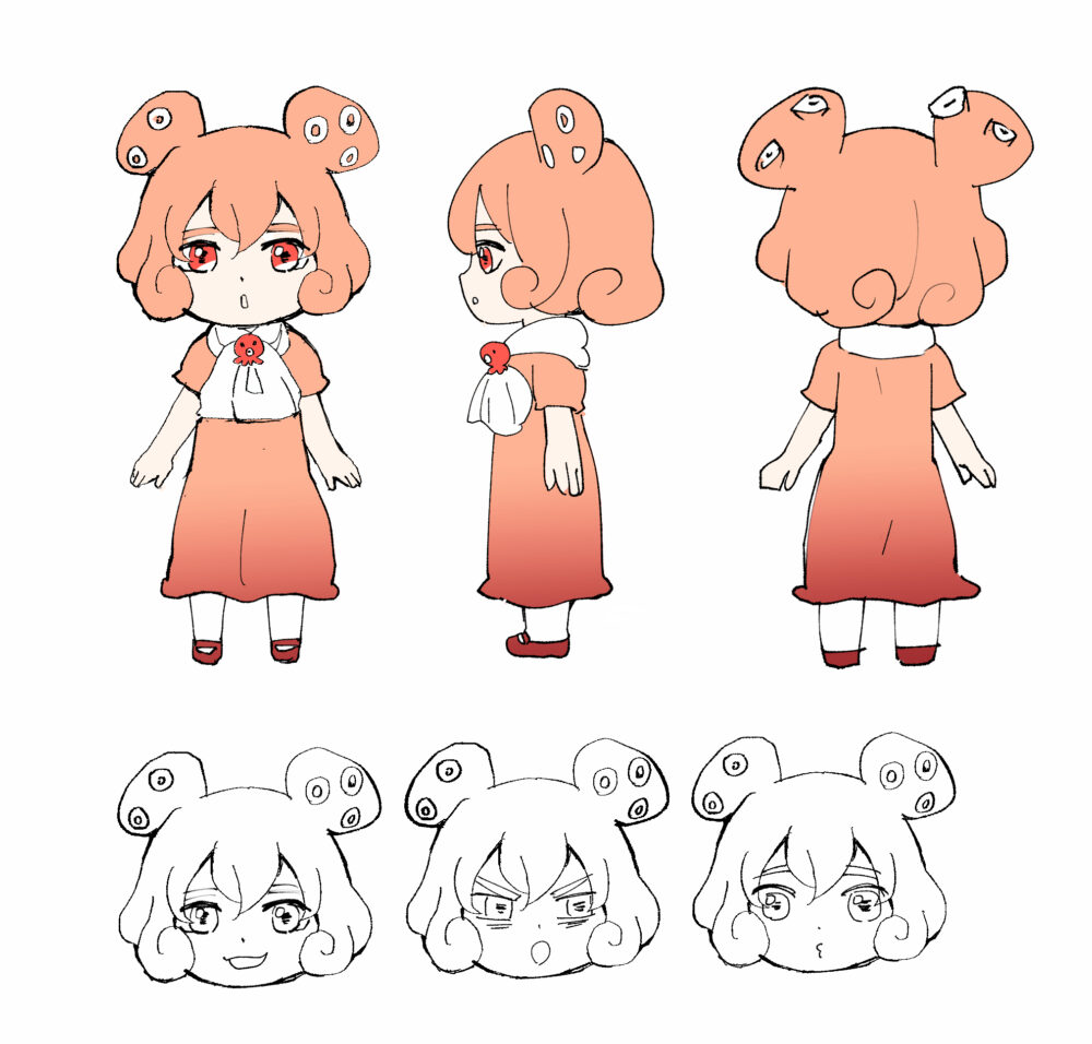 学習用に手描きしたイラスト